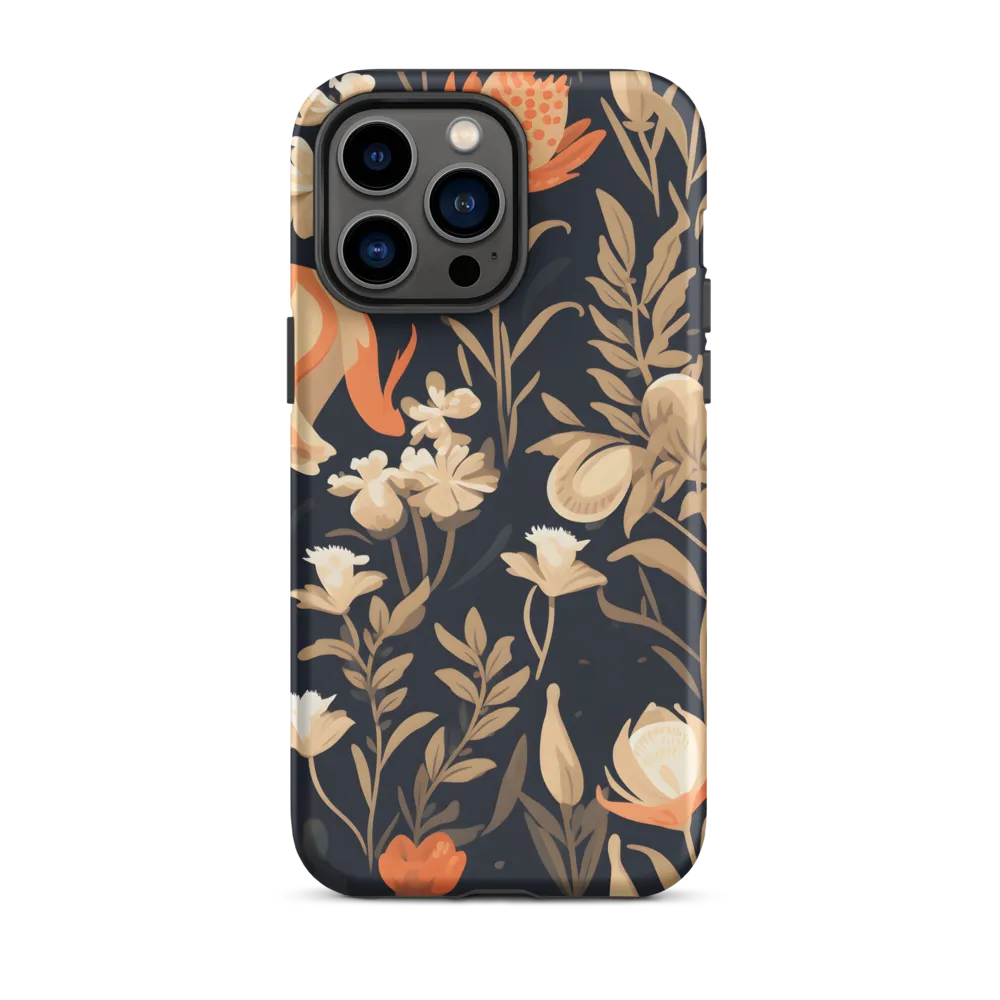 Floral Harmony: A Dance in the Dark