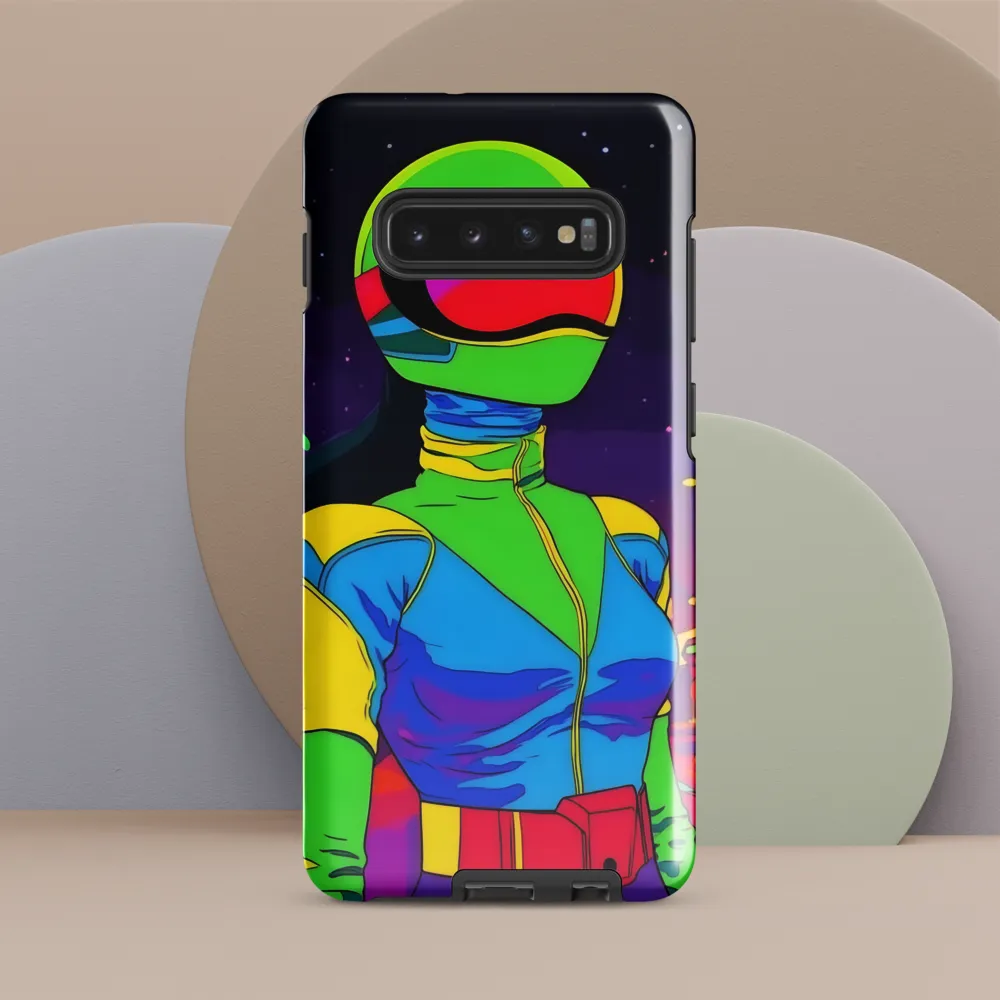 Neon Dreams: A Cyberpunk Odyssey | Phone Case |  S10 Plus | Tough Case | Glossy