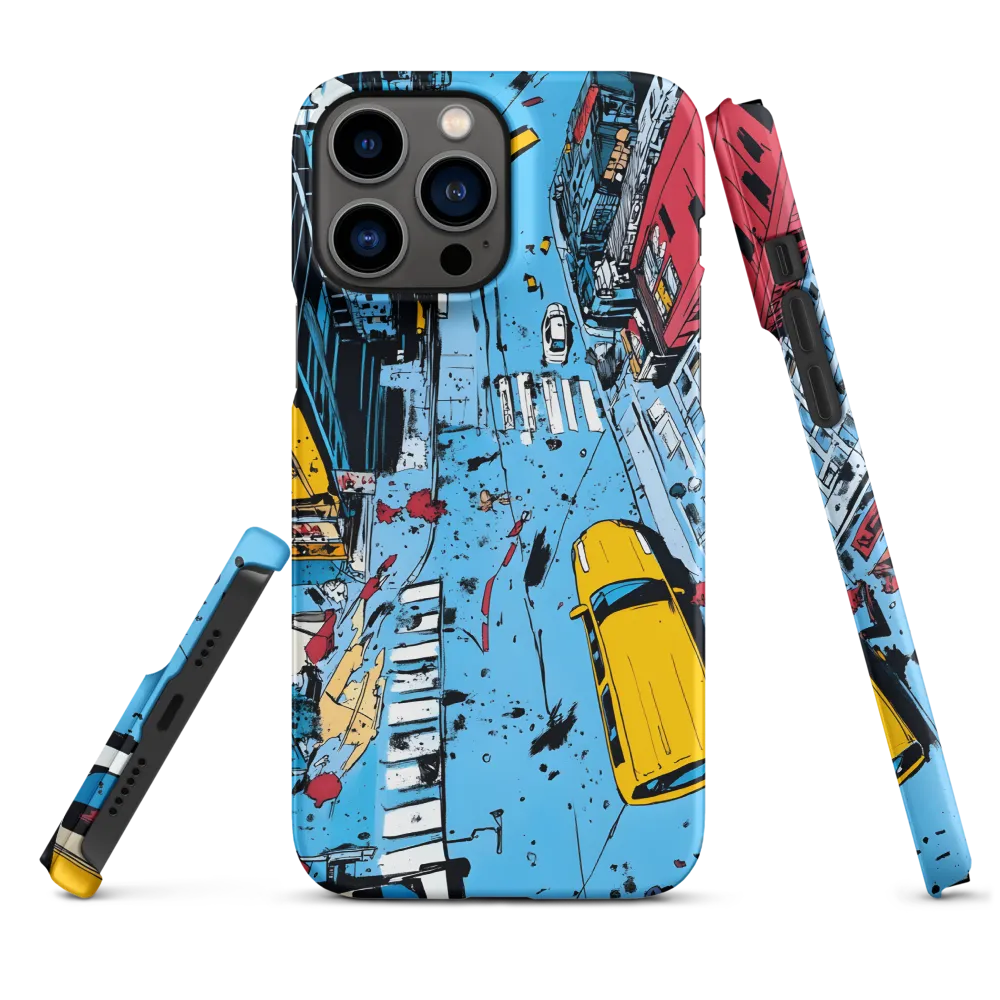 Urban Chaos: Aerial View of City Life | Phone Case |  13 Pro Max | Snap Case | Matte