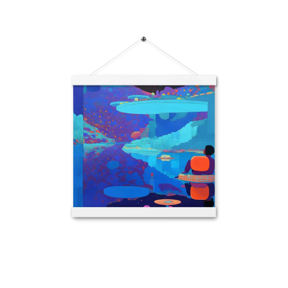 Reflections of Serenity | Poster With White Wood Hanger | 12″×12″