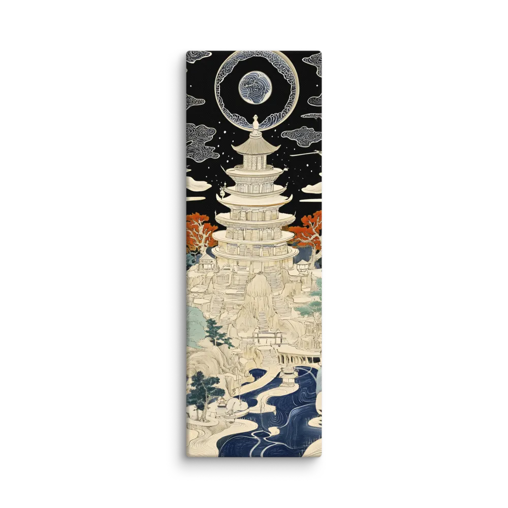 Whispers of the Pagoda | Canvas | 12″×36″