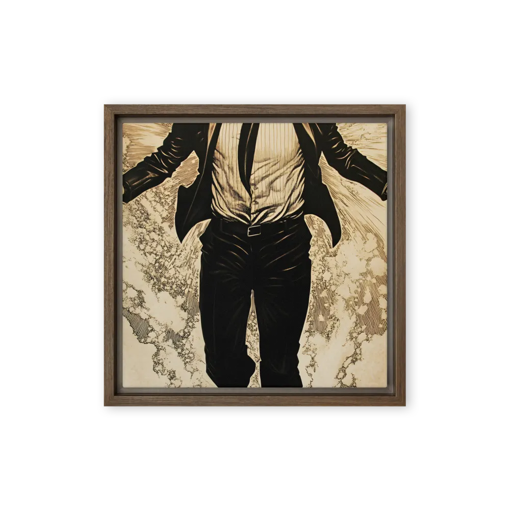 Ascendancy of the Spirit | Canvas with Brown Frame | 12″×12″