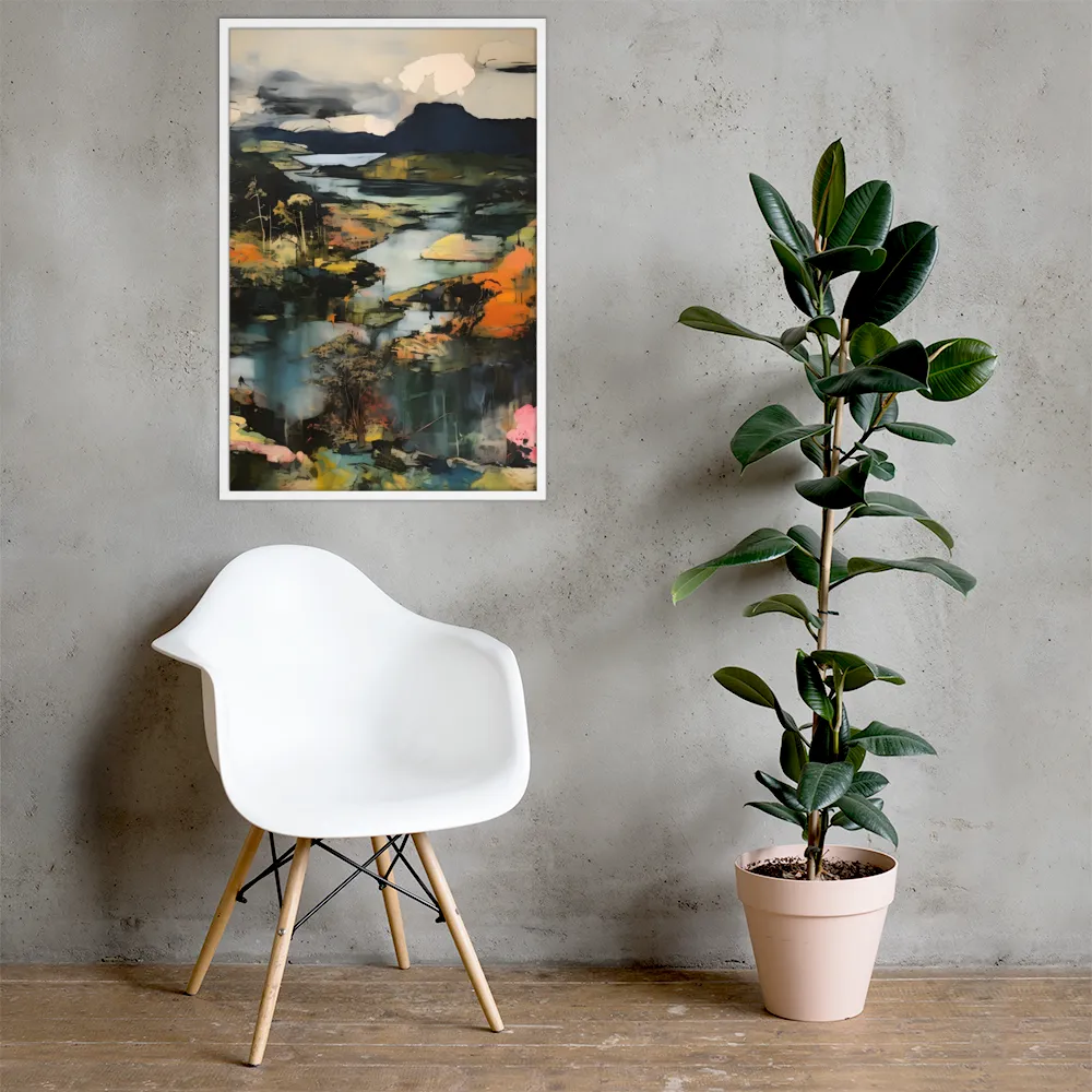Harmony of Nature: An Abstract Journey | Poster with White Frame | 24″×36″
