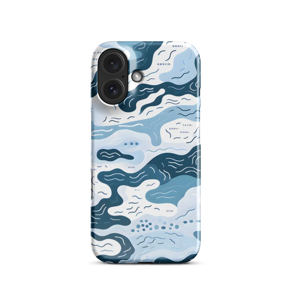 Flowing Waters: An Abstract Journey | Phone Case |  16 | Snap Case | Glossy