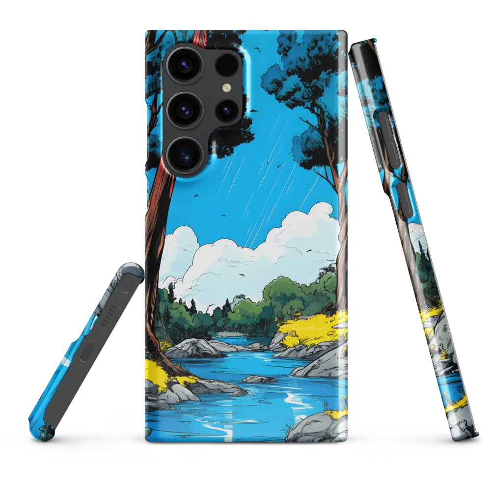Tranquil River in a Comic Landscape