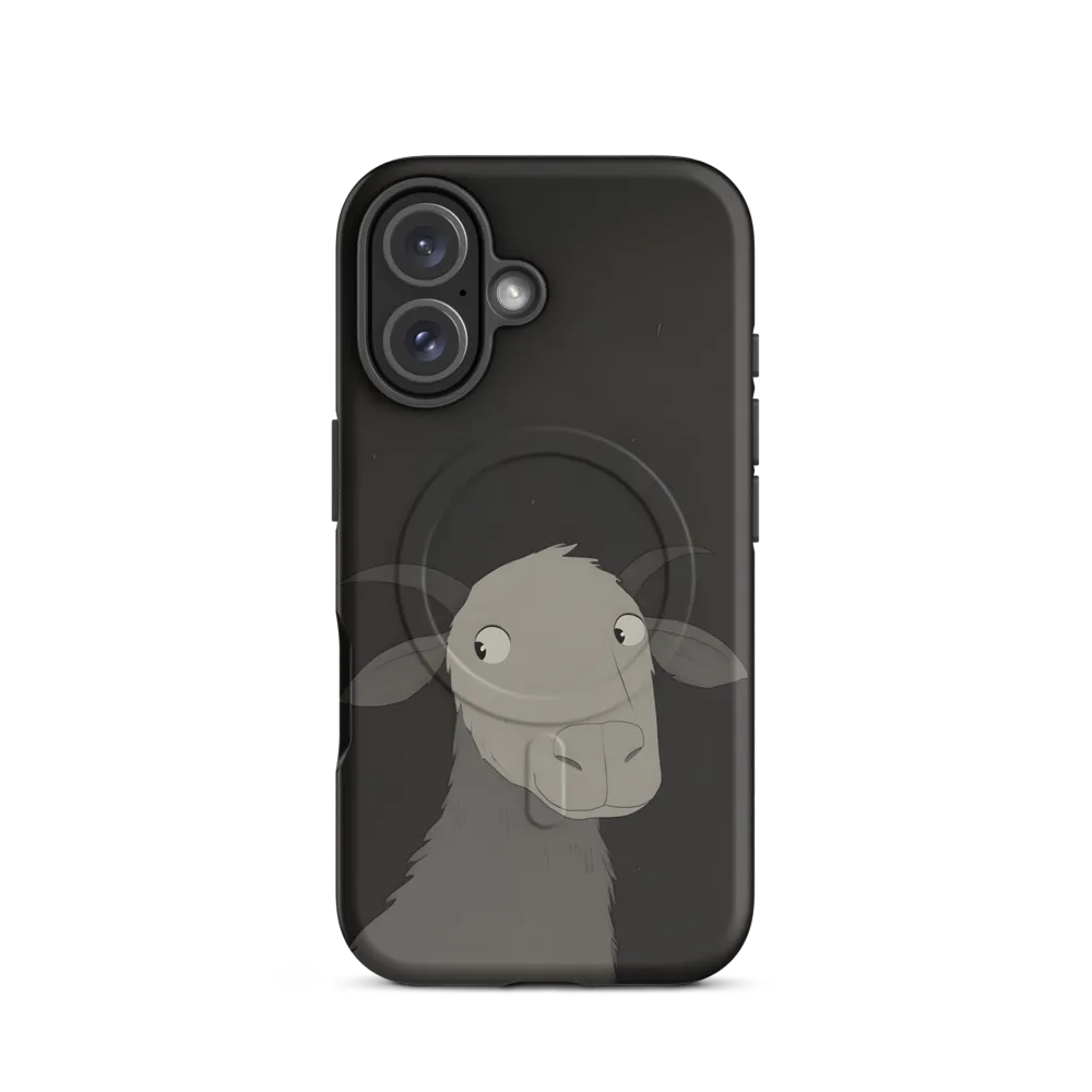 Whimsical Goat in Darkness
