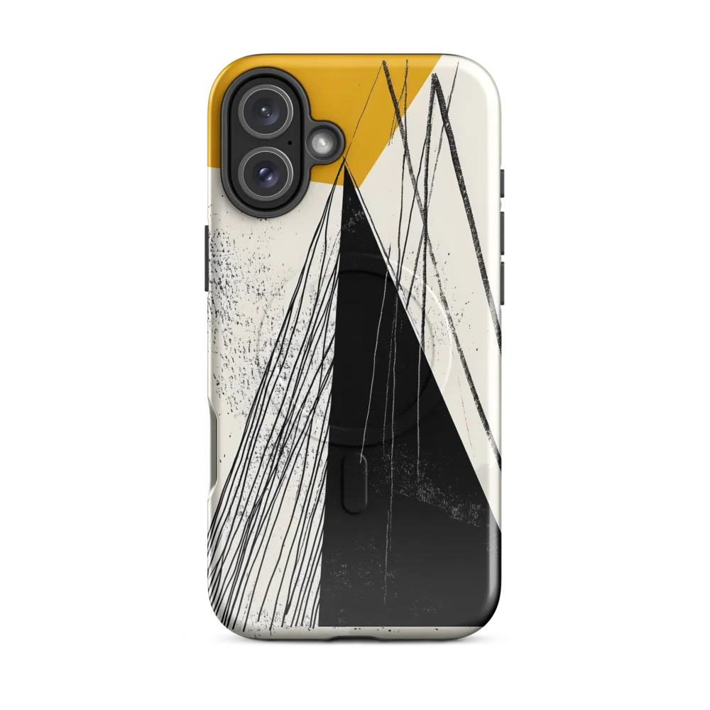Black Triangle with Linear Strands
