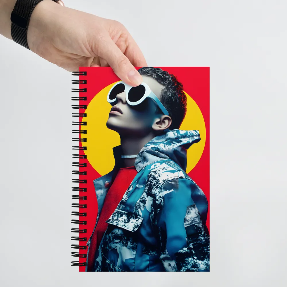 Bold Expressions: A Modern Fashion Portrait | Spiral Notebook