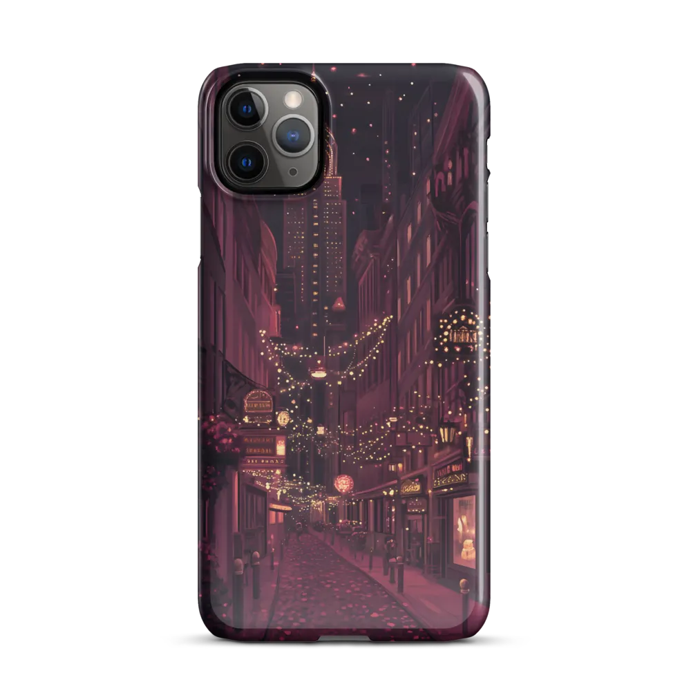 Nostalgic Nights: A Twilight Stroll in the City | Phone Case |  11 Pro Max | Snap Case | Glossy