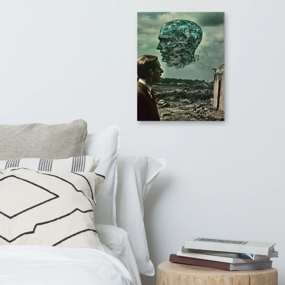 Ethereal Reflections: Identity in a Fragmented World | Canvas | 16″×20″