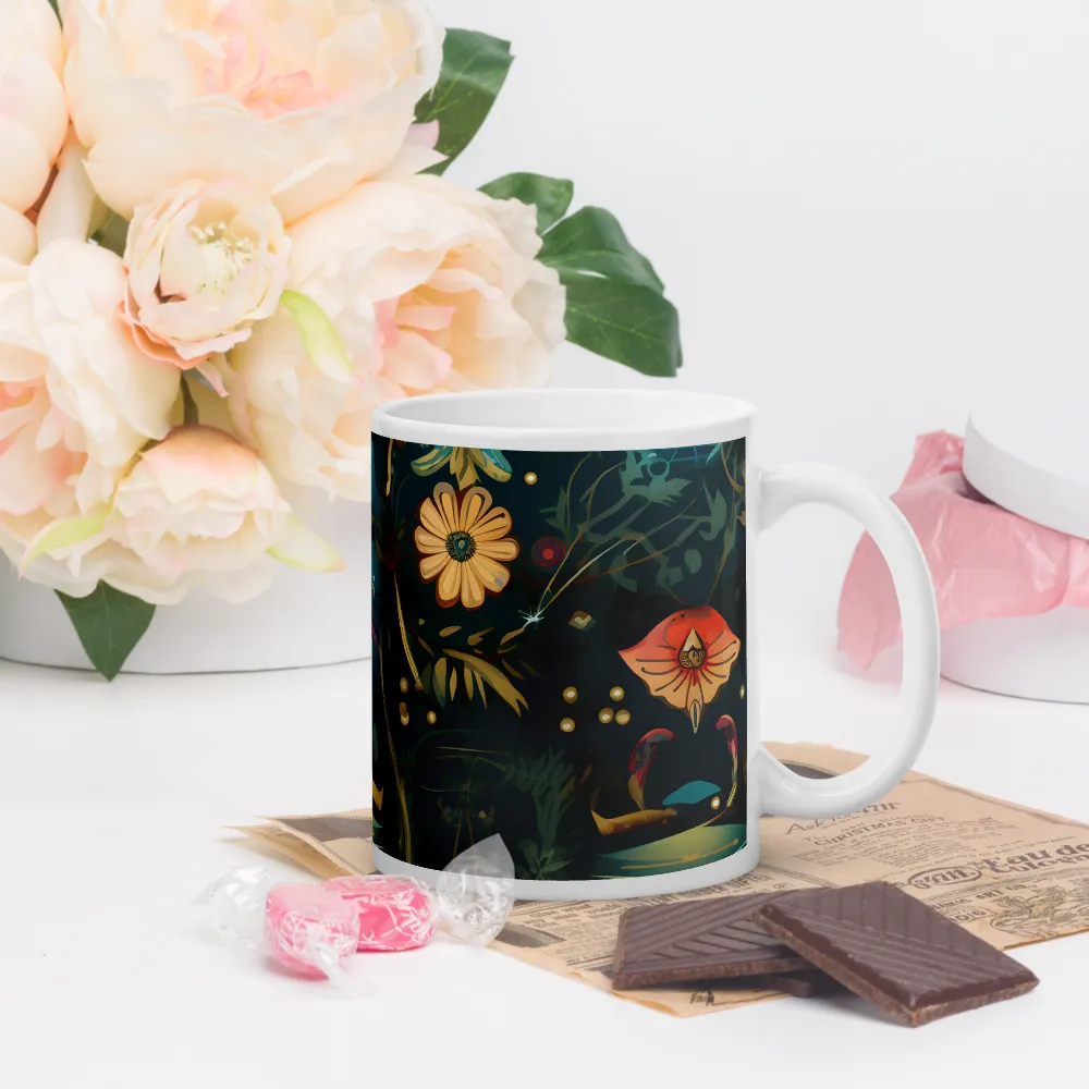 Whimsy in Flora: An Art Nouveau Journey | Mugs | Multiple Sizes & Colors