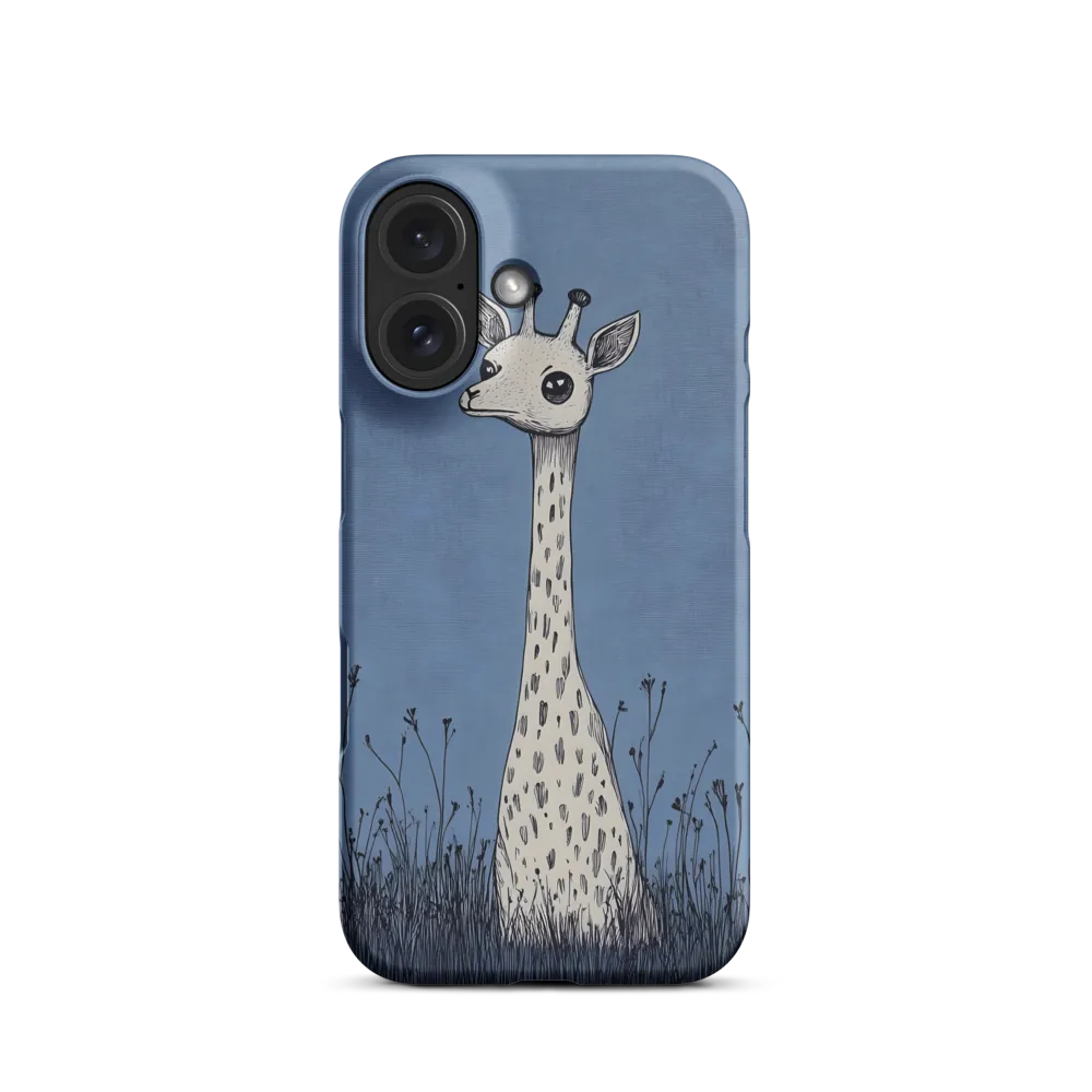 Whimsical Giraffe in Blue