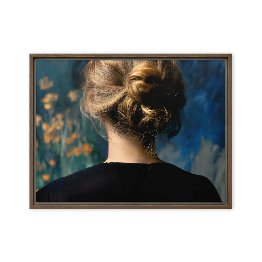 Whispers of Tranquility | Canvas with Brown Frame | 18″×24″