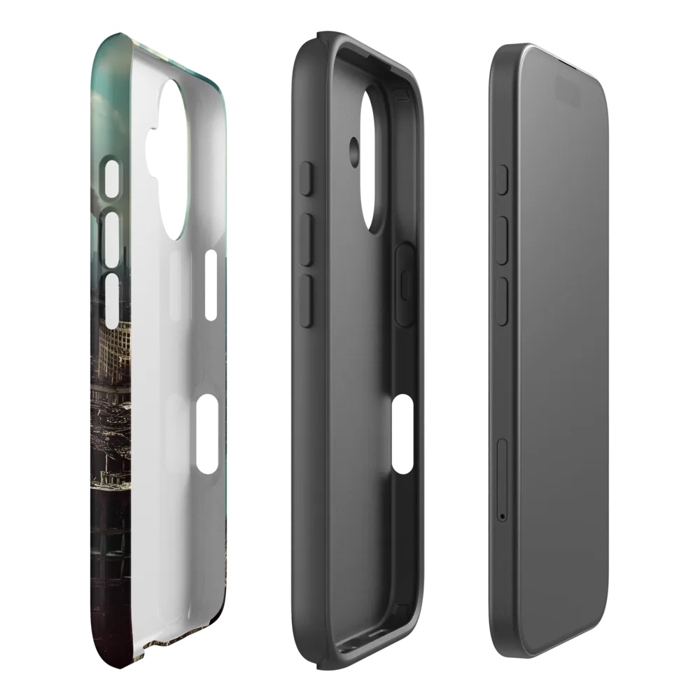 Urban Ruins: A Futuristic Reflection | Phone Case