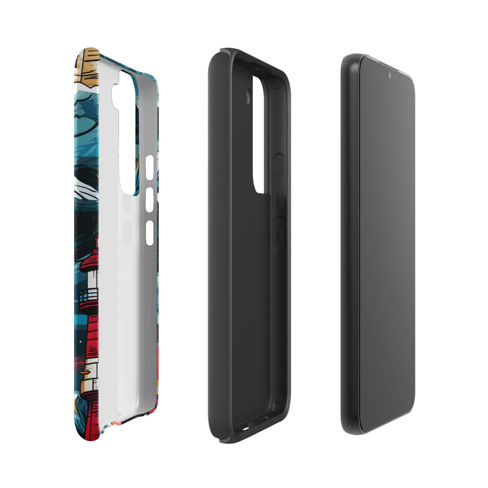 Turbulent Seas: A Lighthouse Adventure | Phone Case |  S22 | Tough Case | Matte