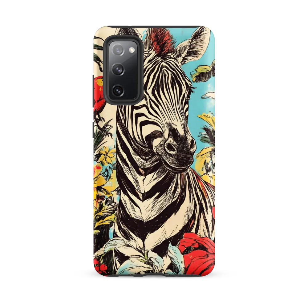 Zebra in Tropical Reverie