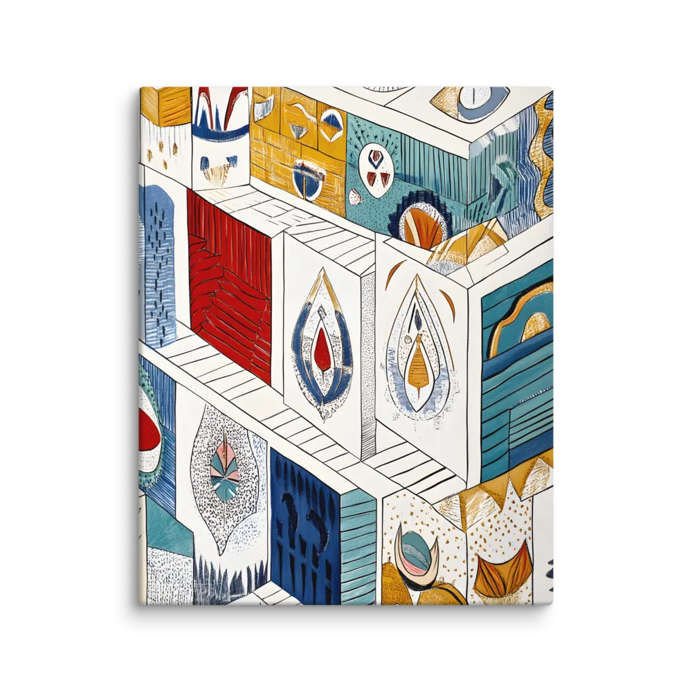 Symphony of Geometric Harmony | Canvas | 24″×30″