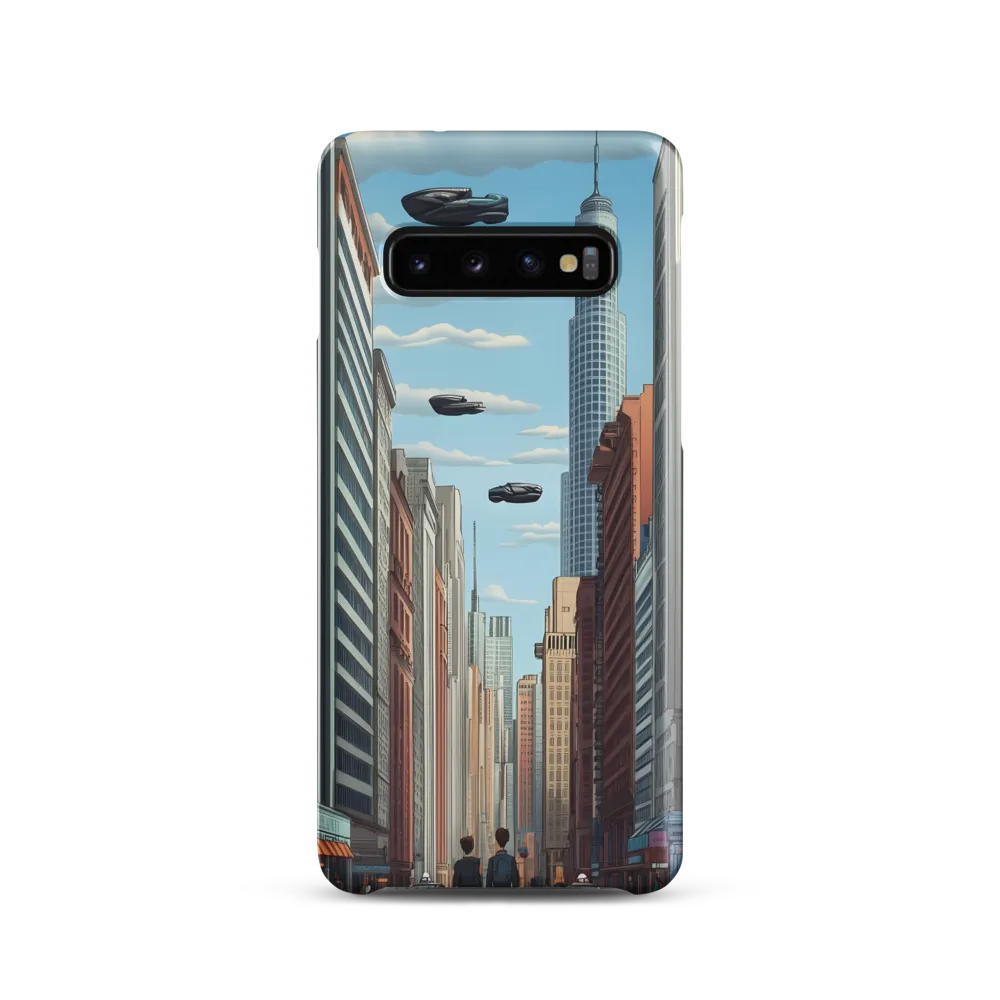 Futuristic Stroll through the Urban Skyline