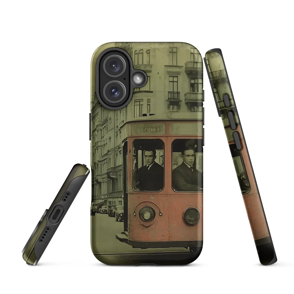 Echoes of the Past: A Tram's Journey Through Time | Phone Case