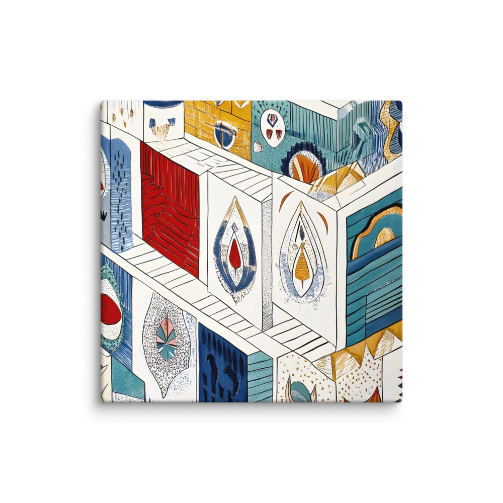 Symphony of Geometric Harmony | Canvas | 37″×37″