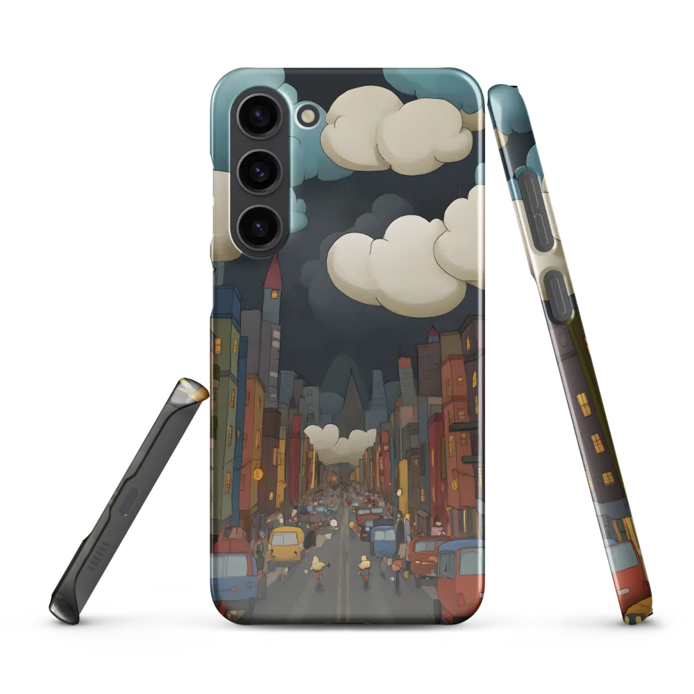 Urban Symphony: A City Awakens at Dusk | Phone Case |  S23 Plus | Snap Case | Glossy