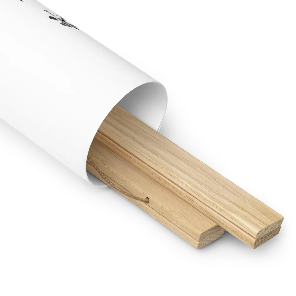 Whispers of Nature | Poster With Oak Wood Hanger | 16″×16″
