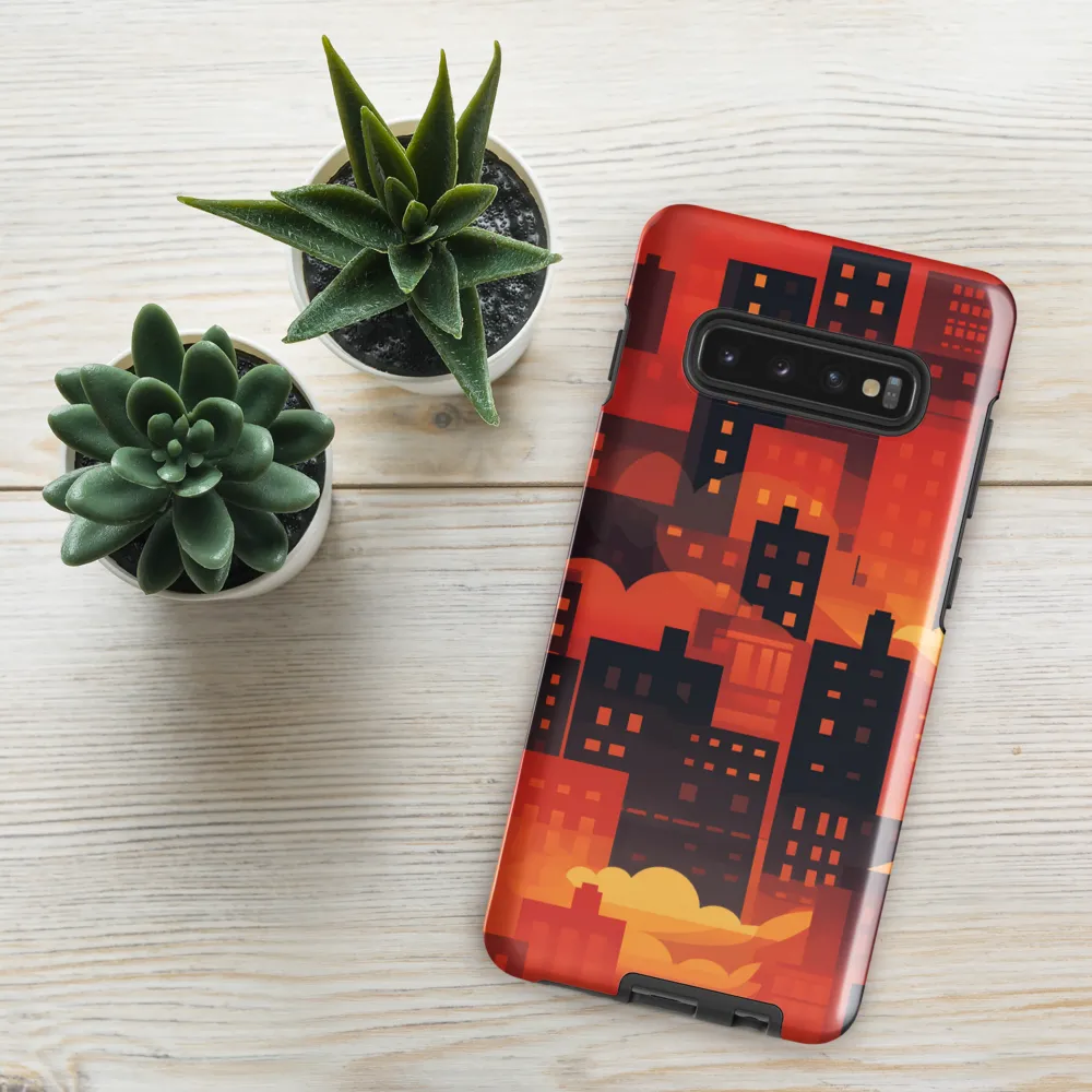 Radiance of the Urban Horizon | Phone Case |  S10 Plus | Tough Case | Glossy