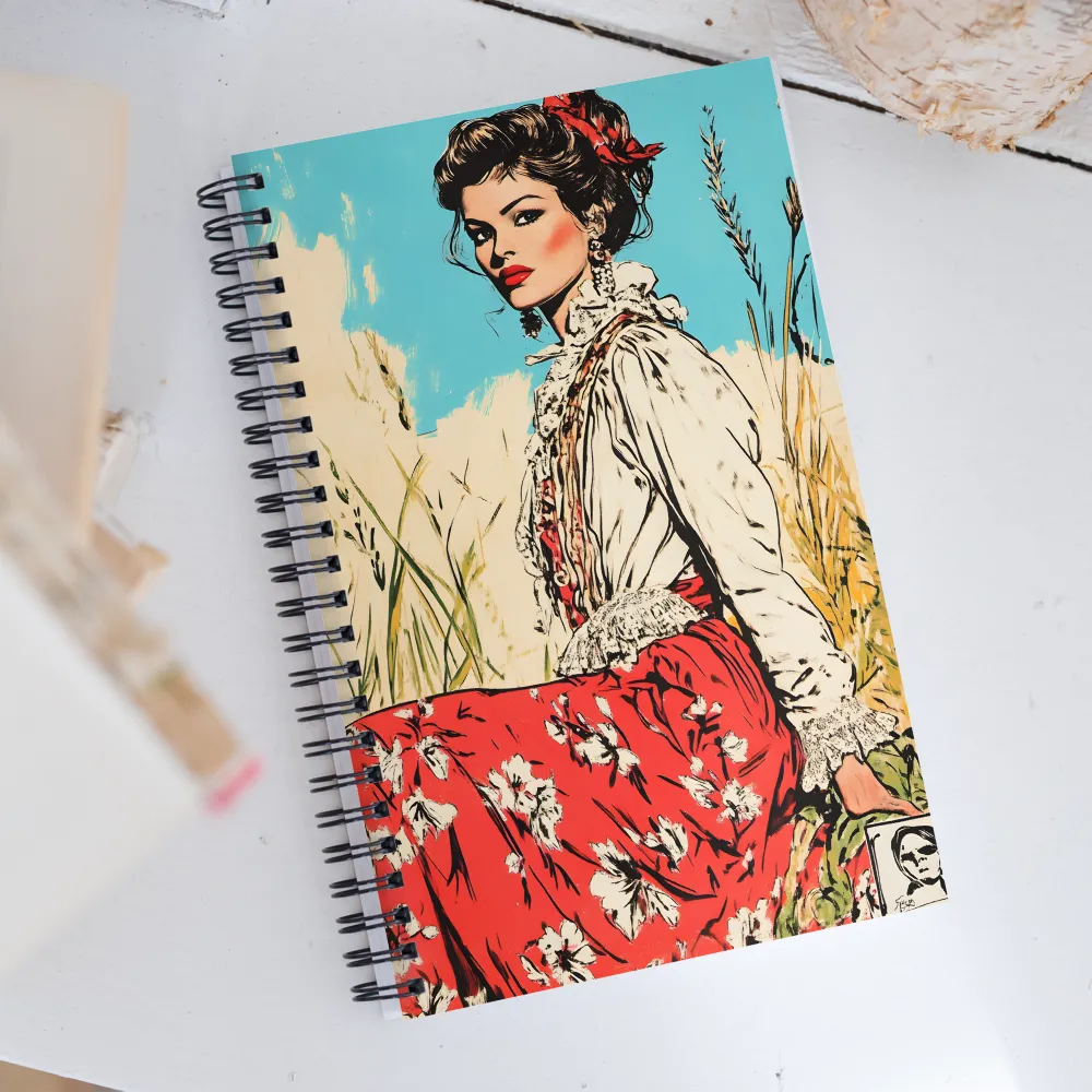 Graceful Elegance in a Natural Setting | Spiral Notebook