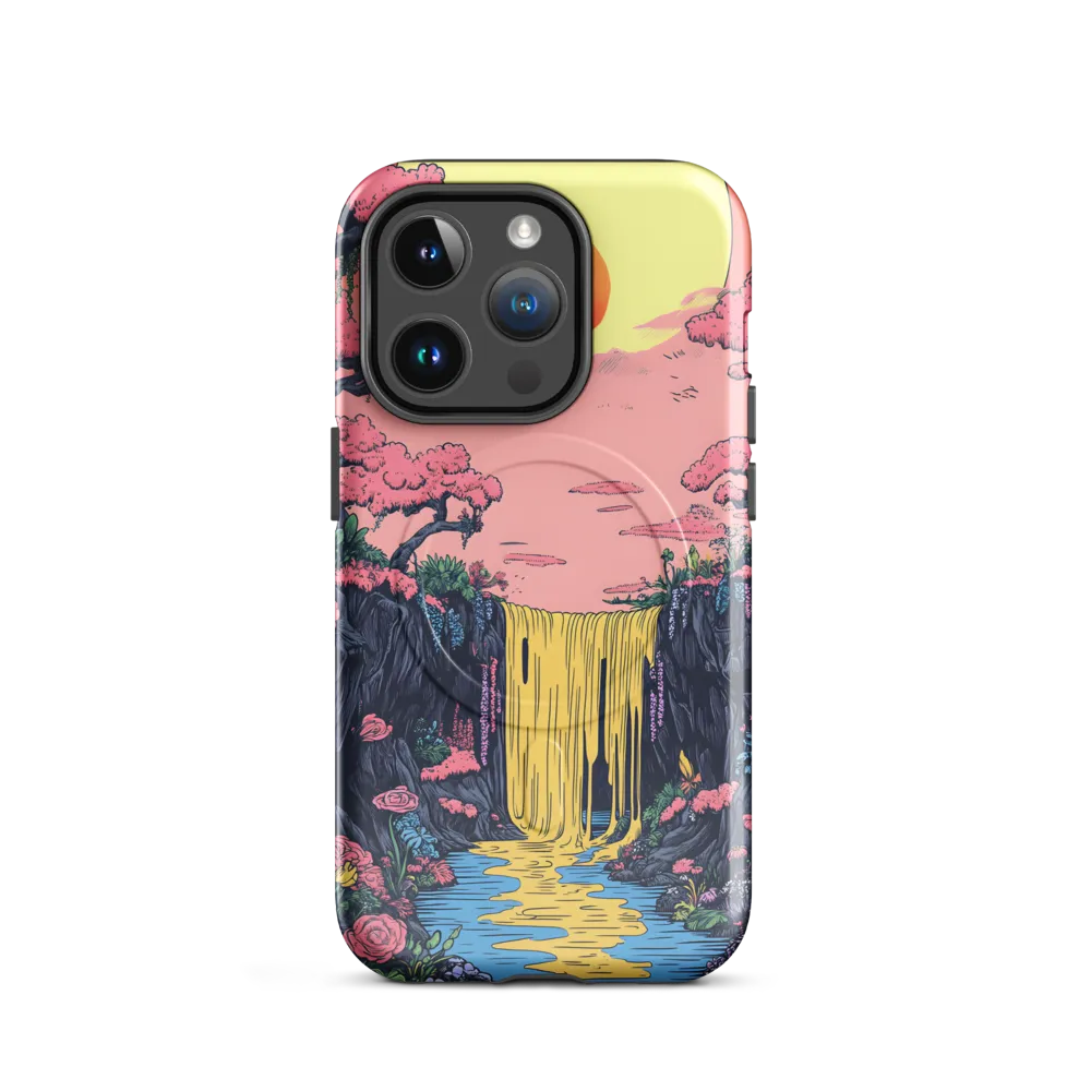 Ethereal Cascade of Blossoms | Phone Case |  14 Pro | MagSafe® Tough Case | Glossy