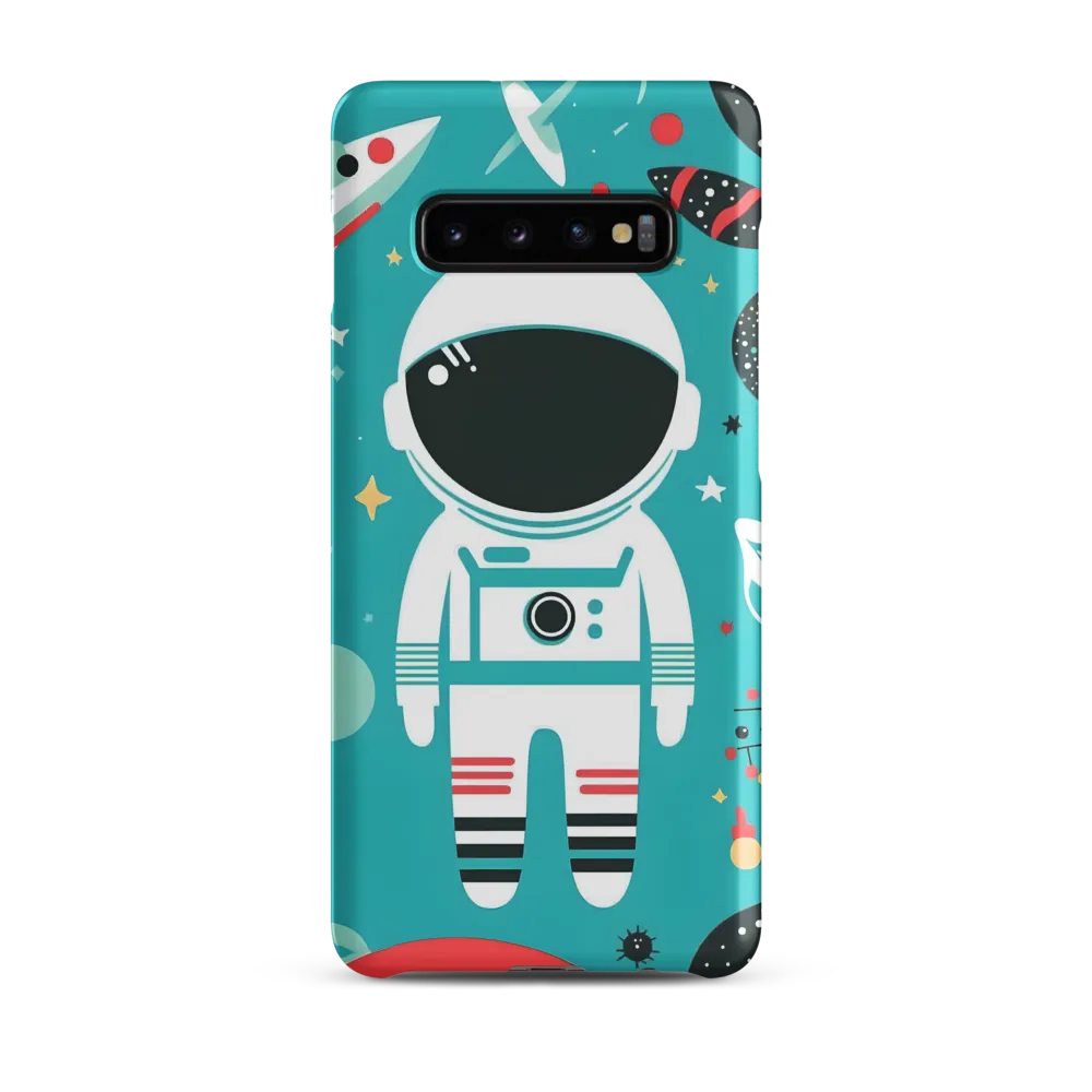 Whimsical Astronaut in Cosmic Wonderland