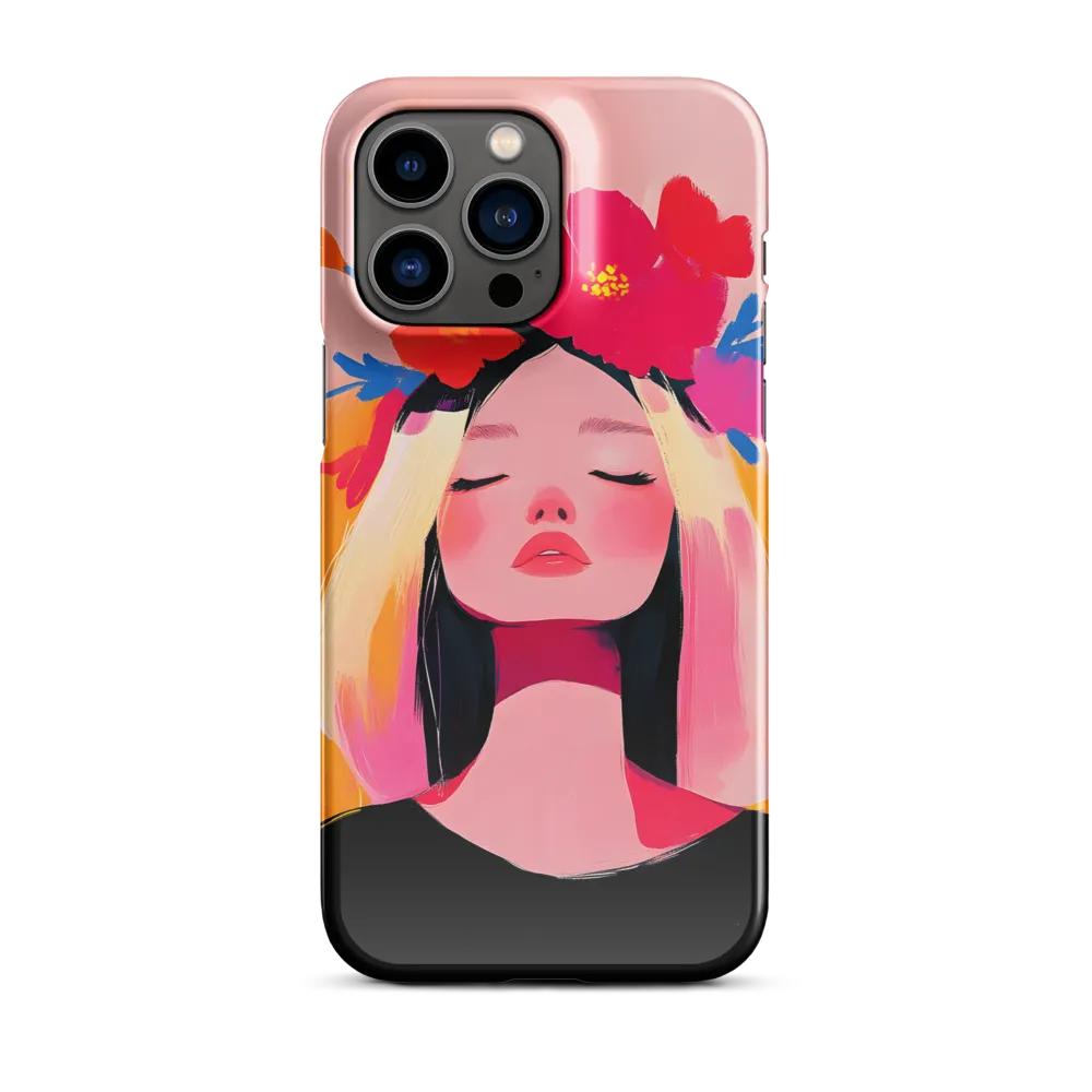 Floral Serenity | Phone Case |  14 Pro Max | Snap Case | Glossy