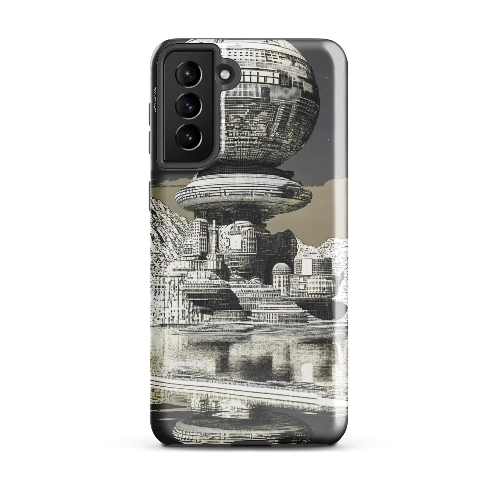 Reflections of a Futuristic Dreamscape | Phone Case |  S21 Plus | Tough Case | Glossy