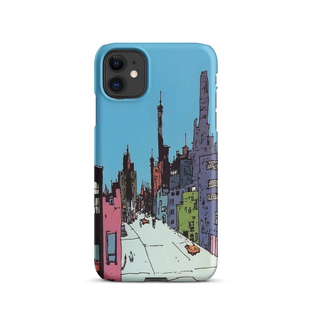 Vibrant Cityscape under the Moon