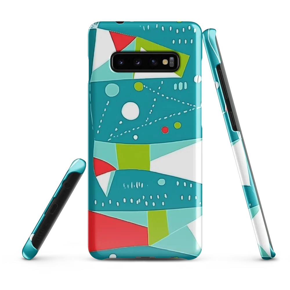 Dynamic Geometric Harmony | Phone Case |  S10 Plus | Snap Case | Glossy