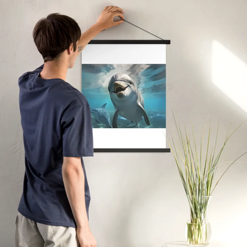 Beneath the Waves: A Dolphin's Dance