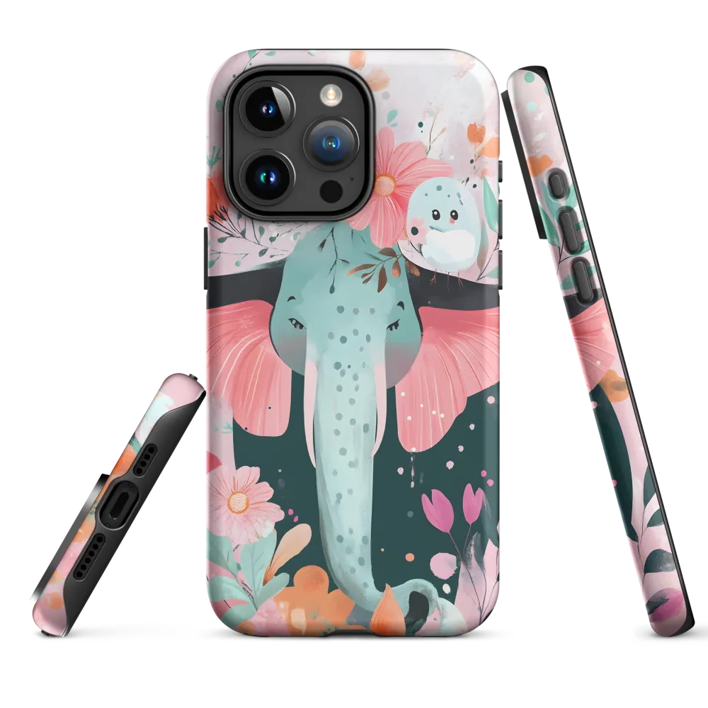 Whimsical Elephant in Bloom