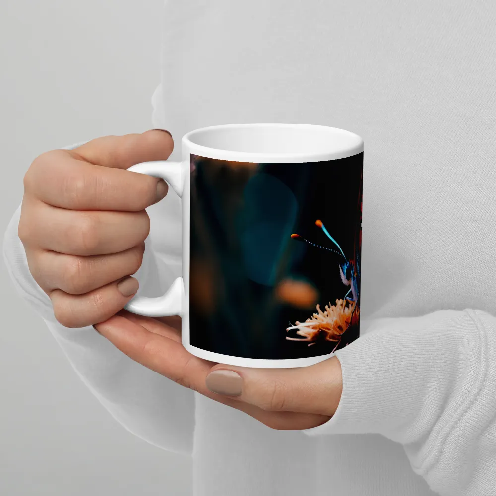 Whispers of Color: The Butterfly's Embrace | Mug with White inside | 11 oz