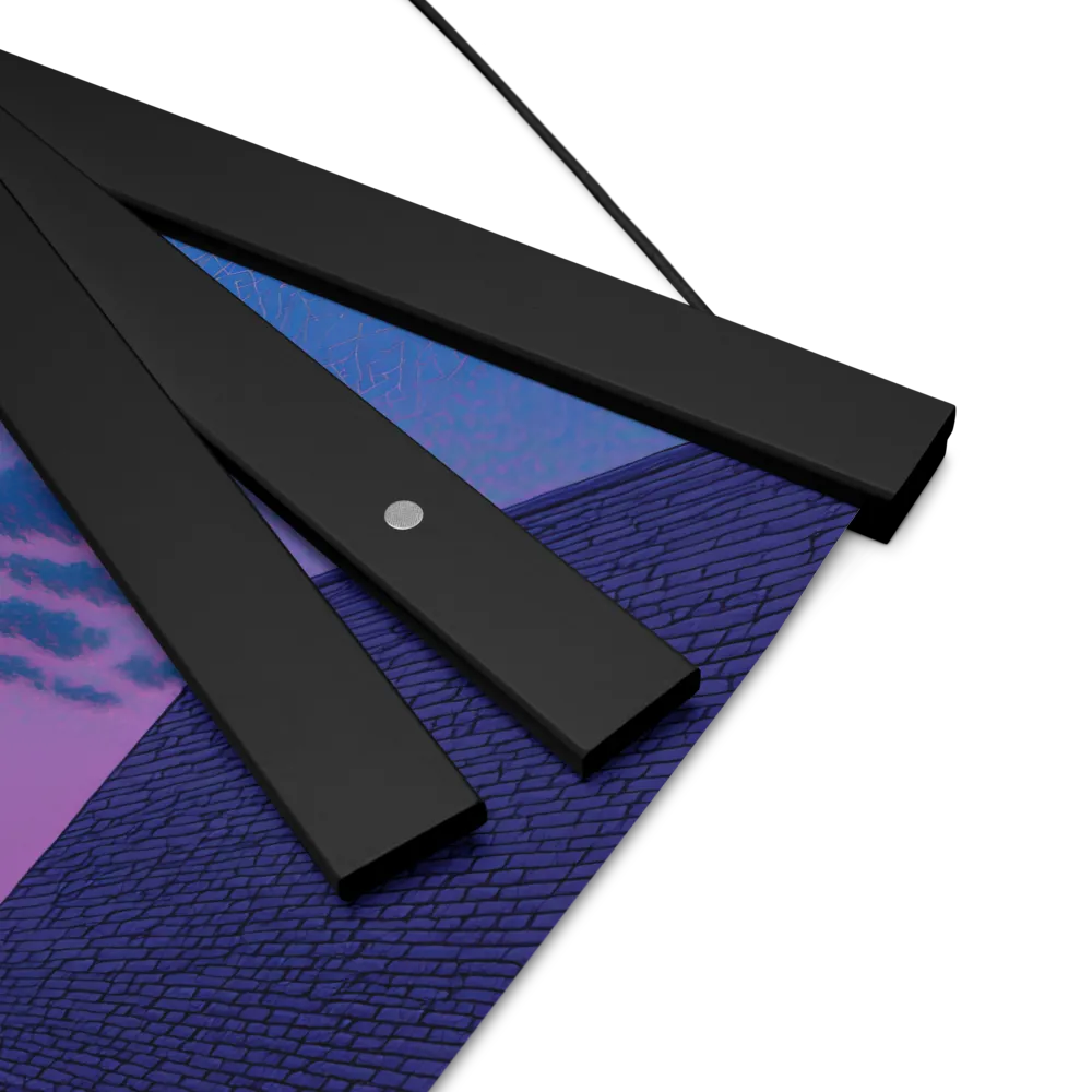 The Twilight Stroll | Poster With Black Wood Hanger | 12″×12″