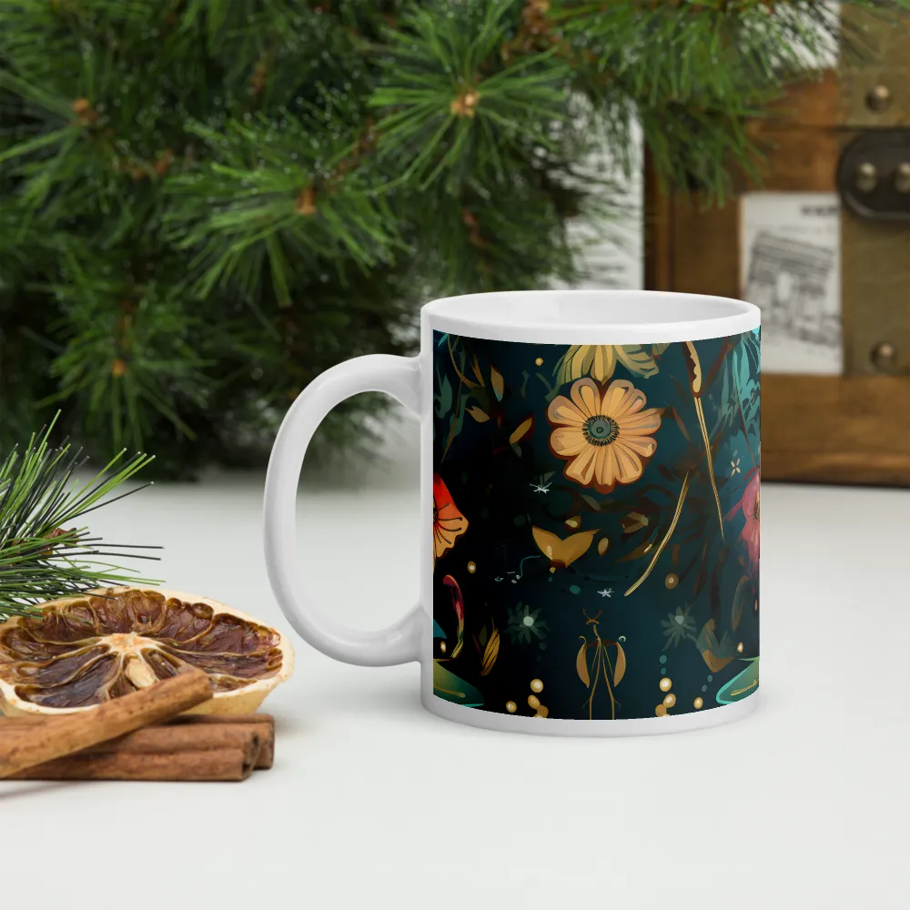 Whimsy in Flora: An Art Nouveau Journey | Mugs | Multiple Sizes & Colors