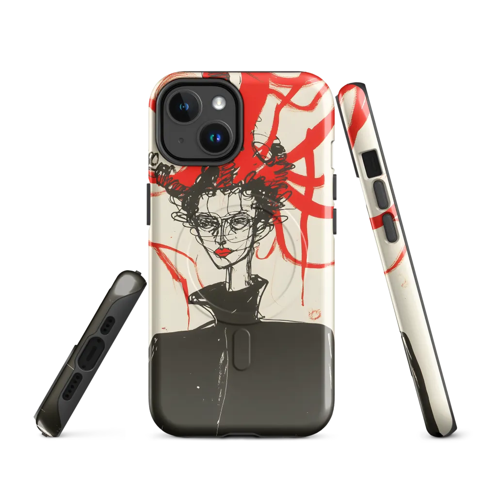 Dramatic Elegance in Red and Black