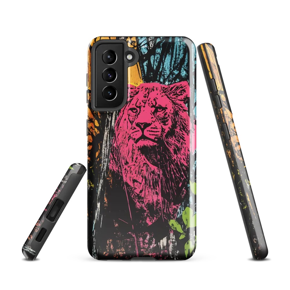 Fierce Vibrance: The Pink Lion