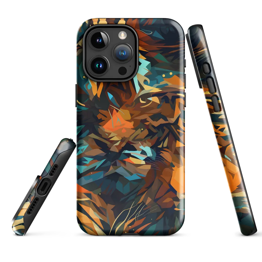 Wild Symphony: Abstract Tigers | Phone Case |  15 Pro Max | Tough Case | Glossy