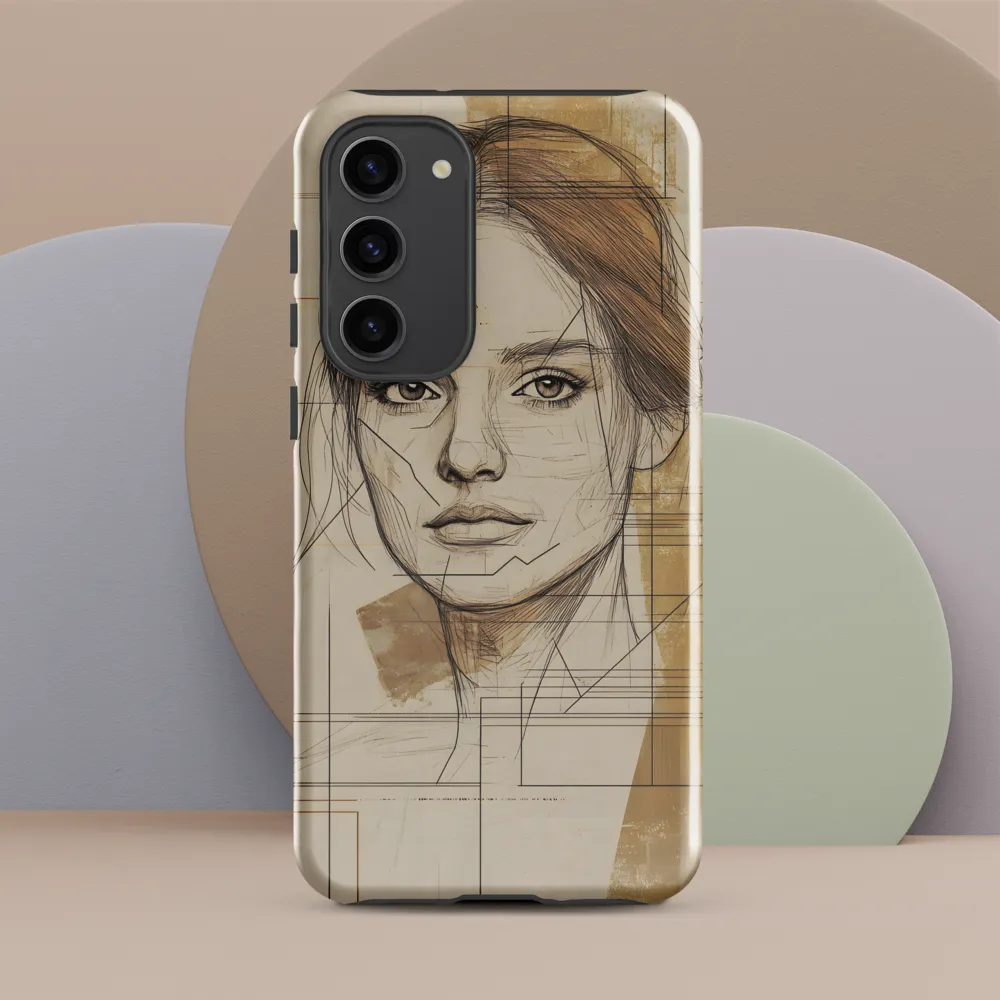 Geometric Elegance: A Modern Portrait