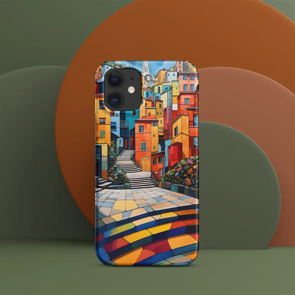 Vibrant Village: A Cubist Journey