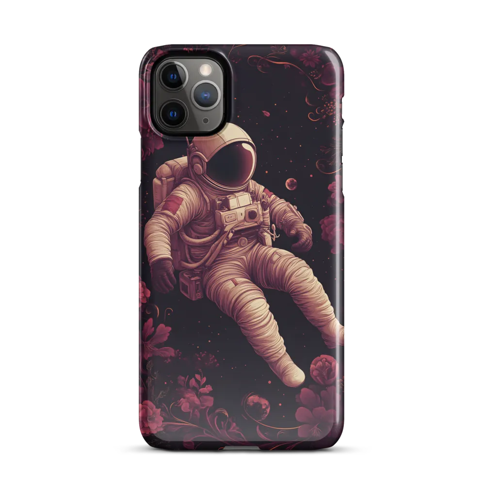 Cosmic Bloom: An Astronaut's Journey | Phone Case |  11 Pro Max | Snap Case | Glossy