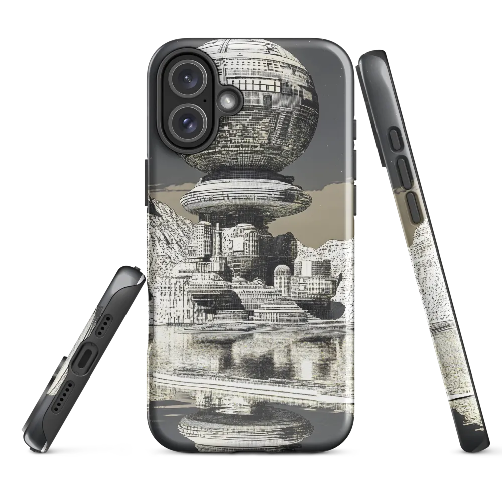Reflections of a Futuristic Dreamscape | Phone Case |  16 Plus | Tough Case | Glossy