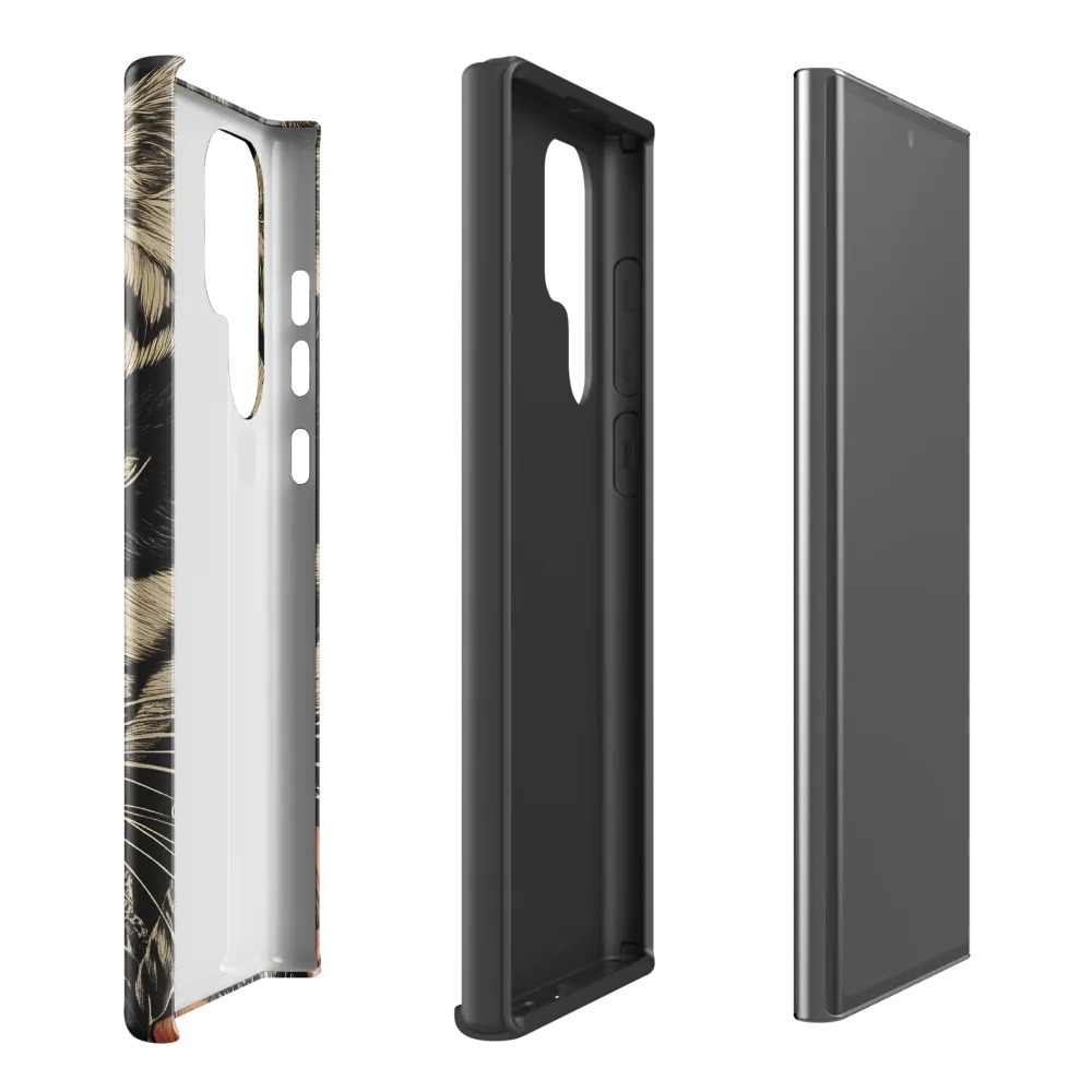 Feline Majesty: The Human-Leopard Connection | Phone Case |  S22 Ultra | Tough Case | Glossy