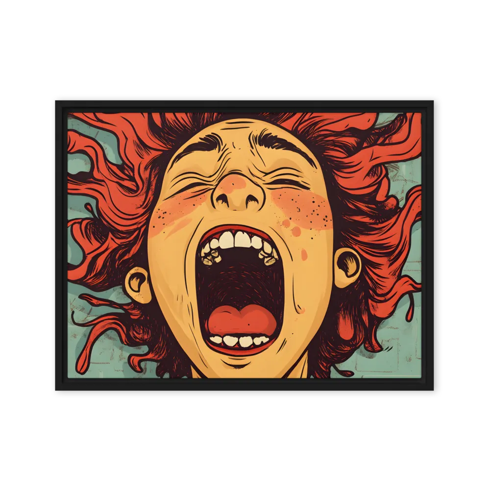 Fury Unleashed | Canvas with Black Frame | 18″×24″