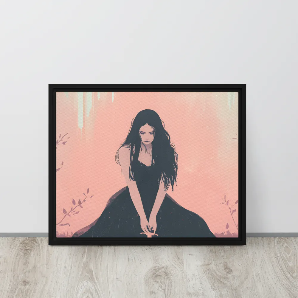 The Guardian of Solitude | Canvas with Black Frame | 16″×20″