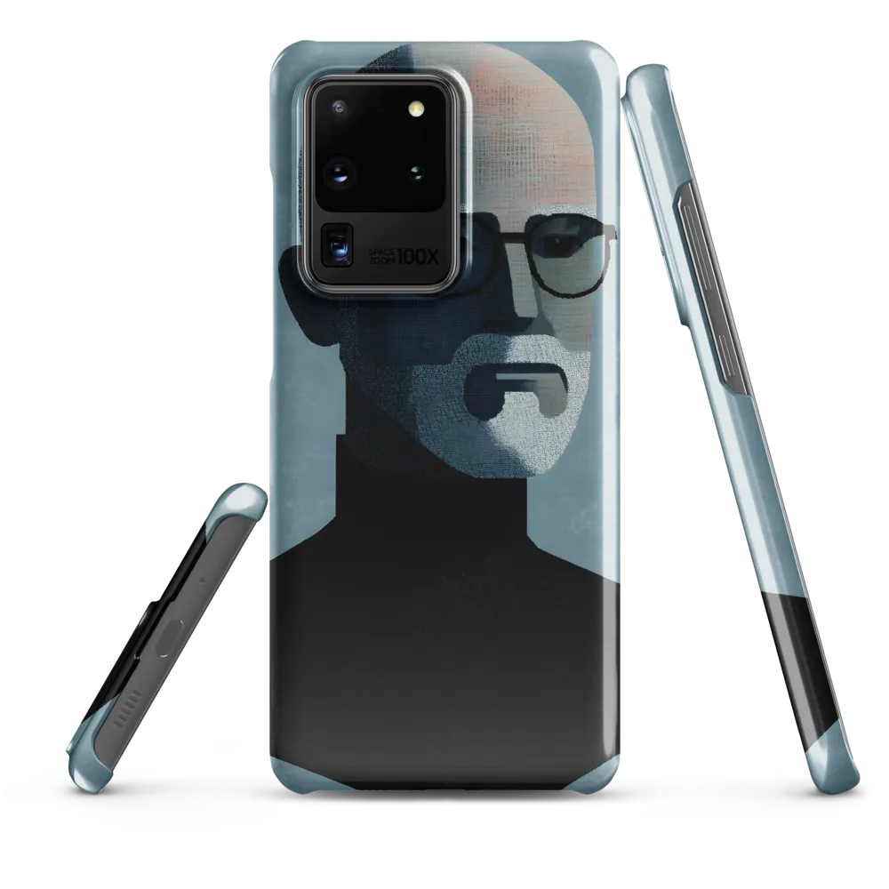 Minimalist Portrait of a Modern Man | Phone Case |  S20 Ultra | Snap Case | Glossy